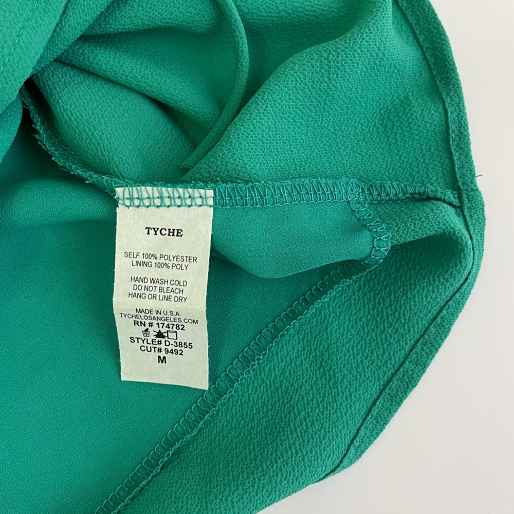 VICI Green Sleeveless Wrap Tie Mini Dress Medium - Picture 5 of 6